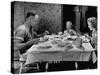 Unemployed Family around the Dinner Table-Hansel Mieth-Stretched Canvas