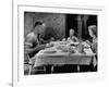 Unemployed Family around the Dinner Table-Hansel Mieth-Framed Premium Photographic Print