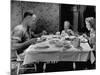 Unemployed Family around the Dinner Table-Hansel Mieth-Mounted Premium Photographic Print