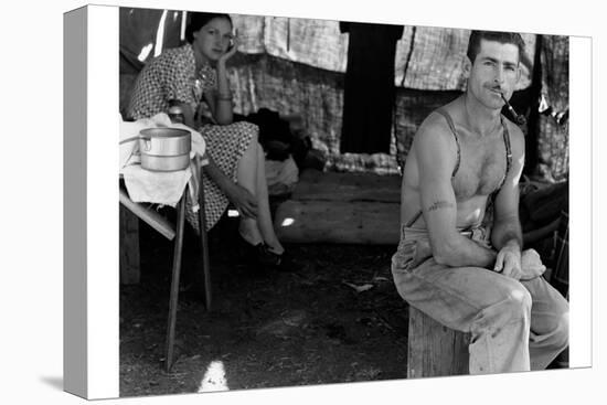 Unemployed Lumber Worker-Dorothea Lange-Stretched Canvas