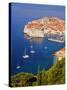 Unesco World Heritage Old Town Harbour, Dubrovnik, Croatia-Christian Kober-Stretched Canvas