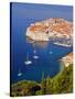 Unesco World Heritage Old Town Harbour, Dubrovnik, Croatia-Christian Kober-Stretched Canvas