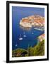 Unesco World Heritage Old Town Harbour, Dubrovnik, Croatia-Christian Kober-Framed Premium Photographic Print