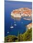 Unesco World Heritage Old Town Harbour, Dubrovnik, Croatia-Christian Kober-Mounted Premium Photographic Print