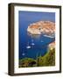 Unesco World Heritage Old Town Harbour, Dubrovnik, Croatia-Christian Kober-Framed Photographic Print