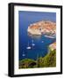 Unesco World Heritage Old Town Harbour, Dubrovnik, Croatia-Christian Kober-Framed Photographic Print