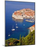 Unesco World Heritage Old Town Harbour, Dubrovnik, Croatia-Christian Kober-Mounted Photographic Print