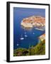 Unesco World Heritage Old Town Harbour, Dubrovnik, Croatia-Christian Kober-Framed Photographic Print