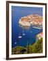 Unesco World Heritage Old Town Harbour, Dubrovnik, Croatia-Christian Kober-Framed Photographic Print