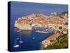 Unesco World Heritage Old Town Harbour, Dubrovnik, Croatia-Christian Kober-Stretched Canvas