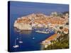 Unesco World Heritage Old Town Harbour, Dubrovnik, Croatia-Christian Kober-Stretched Canvas