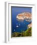 Unesco World Heritage Old Town Harbour, Dubrovnik, Croatia-Christian Kober-Framed Premium Photographic Print