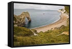 Unesco World Heritage Site Jurassic Coast Dorset England Uk-Veneratio-Framed Stretched Canvas