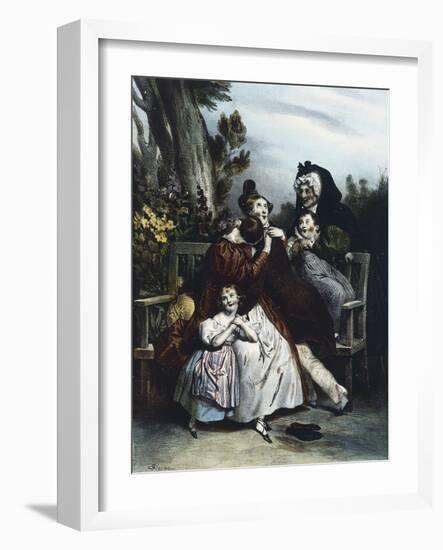 Unexpected Return-Achille Deveria-Framed Giclee Print