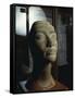 Unfinished Brown Quartzite Head of Queen Nefertiti from New Kingdom-null-Framed Stretched Canvas