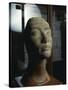 Unfinished Brown Quartzite Head of Queen Nefertiti from New Kingdom-null-Stretched Canvas