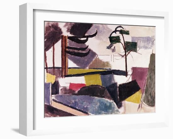 Unfinished Landscape with Tree Branches-Roger de La Fresnaye-Framed Giclee Print