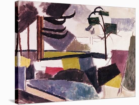 Unfinished Landscape with Tree Branches-Roger de La Fresnaye-Stretched Canvas