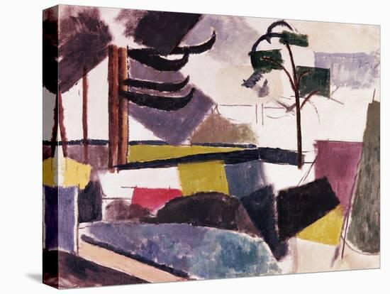 Unfinished Landscape with Tree Branches-Roger de La Fresnaye-Stretched Canvas