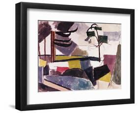 Unfinished Landscape with Tree Branches-Roger de La Fresnaye-Framed Giclee Print