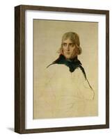 Unfinished Portrait of General Bonaparte (1769-1821) circa 1797-98-Jacques-Louis David-Framed Giclee Print