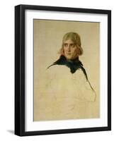 Unfinished Portrait of General Bonaparte (1769-1821) circa 1797-98-Jacques-Louis David-Framed Giclee Print