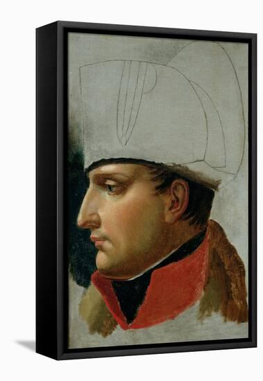 Unfinished Portrait of Napoleon I (1769-1821) 1808-Anne-Louis Girodet de Roussy-Trioson-Framed Stretched Canvas