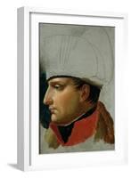 Unfinished Portrait of Napoleon I (1769-1821) 1808-Anne-Louis Girodet de Roussy-Trioson-Framed Giclee Print