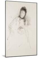 Unfinished Sketch of Lady Haden, 1895-James Abbott McNeill Whistler-Mounted Giclee Print
