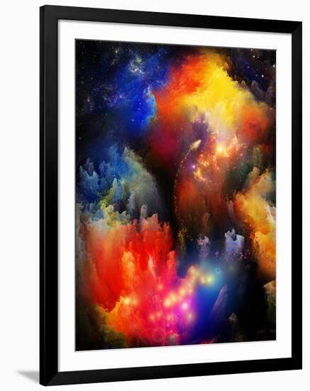 Unfolding Of Fractal Dreams-agsandrew-Framed Art Print