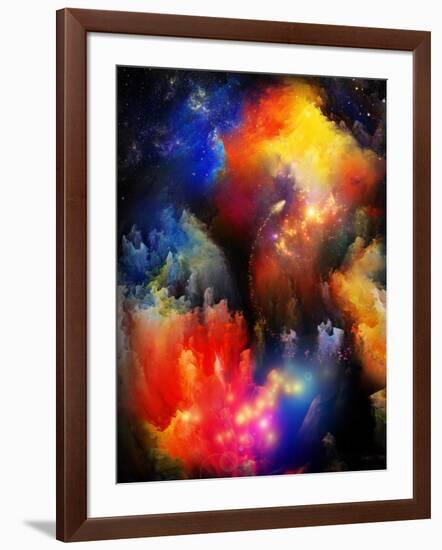 Unfolding Of Fractal Dreams-agsandrew-Framed Art Print