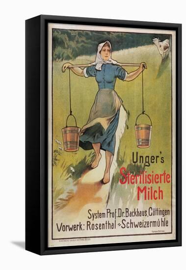 Unger's Sterilized Milk-Hermann Behrens-Framed Stretched Canvas