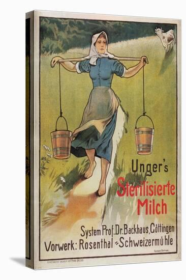 Unger's Sterilized Milk-Hermann Behrens-Stretched Canvas