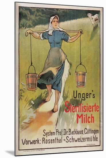 Unger's Sterilized Milk-Hermann Behrens-Mounted Art Print