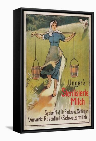 Unger's Sterilized Milk-Hermann Behrens-Framed Stretched Canvas