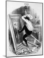 'Ungrateful Country, You Shall Not Have My Masterpiece', 1840 (Litho)-Honore Daumier-Mounted Giclee Print
