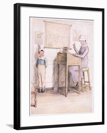 Unhappy Boy, are You Ashamed of Yourself?-Hugh Thomson-Framed Giclee Print