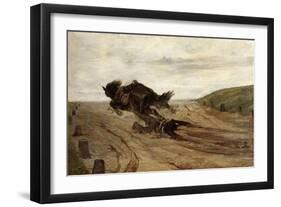 Unhorsed Knight-Giovanni Fattori-Framed Giclee Print