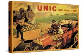 UNIC, Racing Across Train Tracks-null-Stretched Canvas