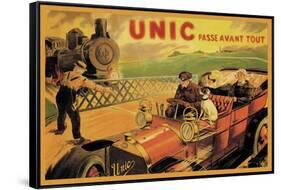 UNIC, Racing Across Train Tracks-null-Framed Stretched Canvas