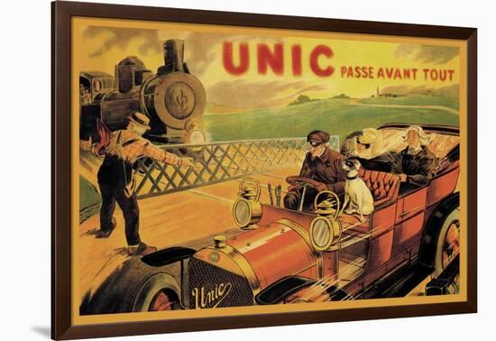 UNIC, Racing Across Train Tracks-null-Framed Art Print