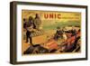 UNIC, Racing Across Train Tracks-null-Framed Premium Giclee Print