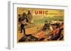 UNIC, Racing Across Train Tracks-null-Framed Premium Giclee Print