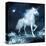 Unicorn Crystal Star Field-null-Stretched Canvas