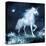 Unicorn Crystal Star Field-null-Stretched Canvas