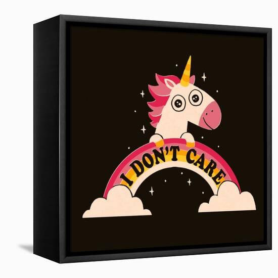 Unicorn Don't Care-Michael Buxton-Framed Stretched Canvas