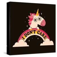 Unicorn Don't Care-Michael Buxton-Stretched Canvas