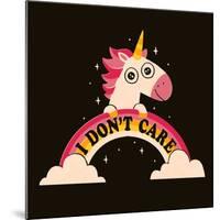 Unicorn Don't Care-Michael Buxton-Mounted Art Print