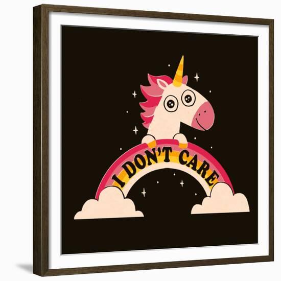 Unicorn Don't Care-Michael Buxton-Framed Premium Giclee Print