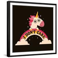 Unicorn Don't Care-Michael Buxton-Framed Premium Giclee Print